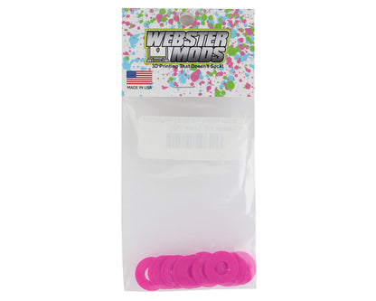 Webster Mods 1/8 Scale Protective Body Washers (12) (Pink)