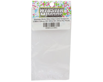 Webster Mods Wires & Cables Organizer Clips (Clear) (13AWG)
