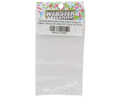 Webster Mods Wires & Cables Organizer Clips (White) (13AWG)