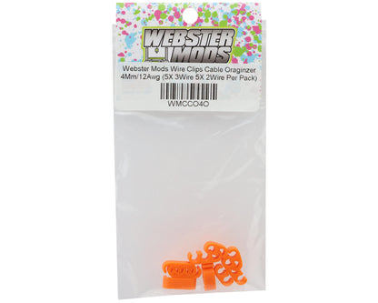 Webster Mods Wires & Cables Organizer Clips (Orange) (12AWG)