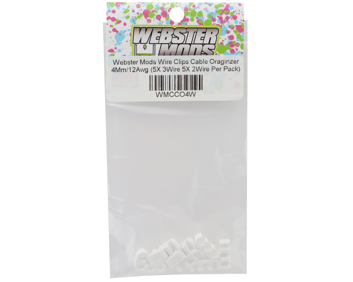 Webster Mods Wires & Cables Organizer Clips (White) (12AWG)