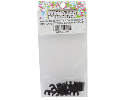 Webster Mods Wires & Cables Organizer Clips (Black) (10AWG)