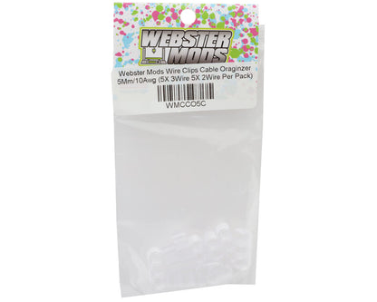 Webster Mods Wires & Cables Organizer Clips (Clear) (10AWG)