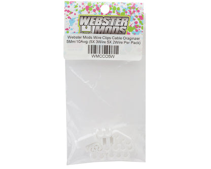 Webster Mods Wires & Cables Organizer Clips (White) (10AWG)
