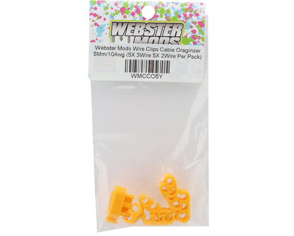 Webster Mods Wires & Cables Organizer Clips (Yellow) (10AWG)