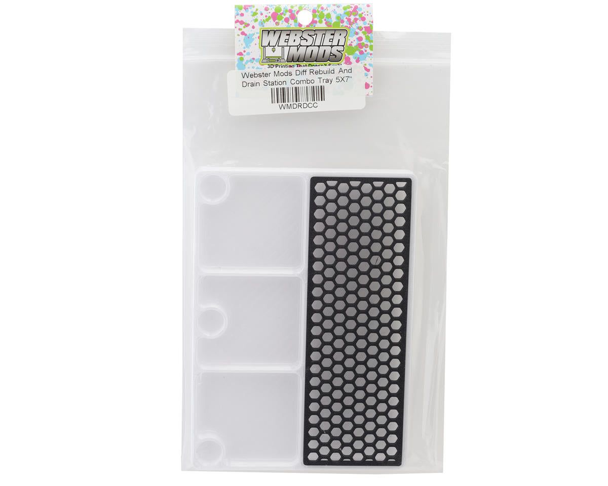 Webster Mods Differential Rebuild & Drain Tray (Clear) (178x127mm)