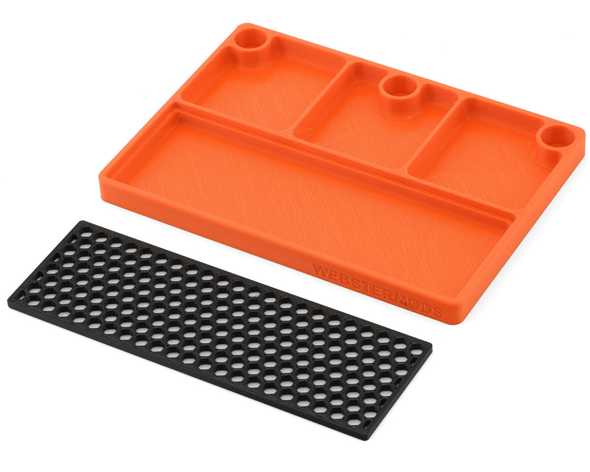 Webster Mods Differential Rebuild & Drain Tray (Orange) (178x127mm)