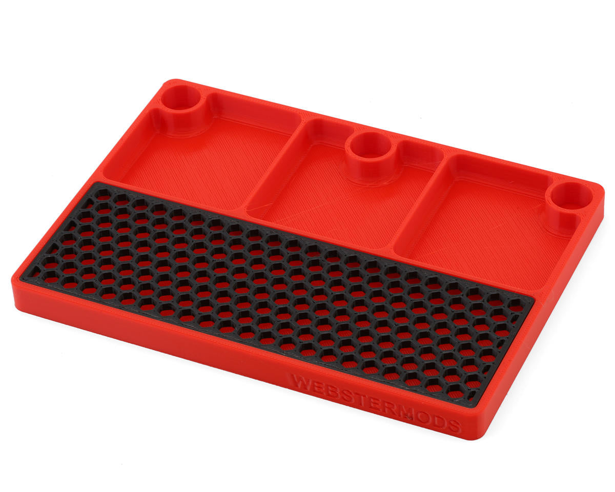 Webster Mods Differential Rebuild & Drain Tray (Red) (178x127mm)