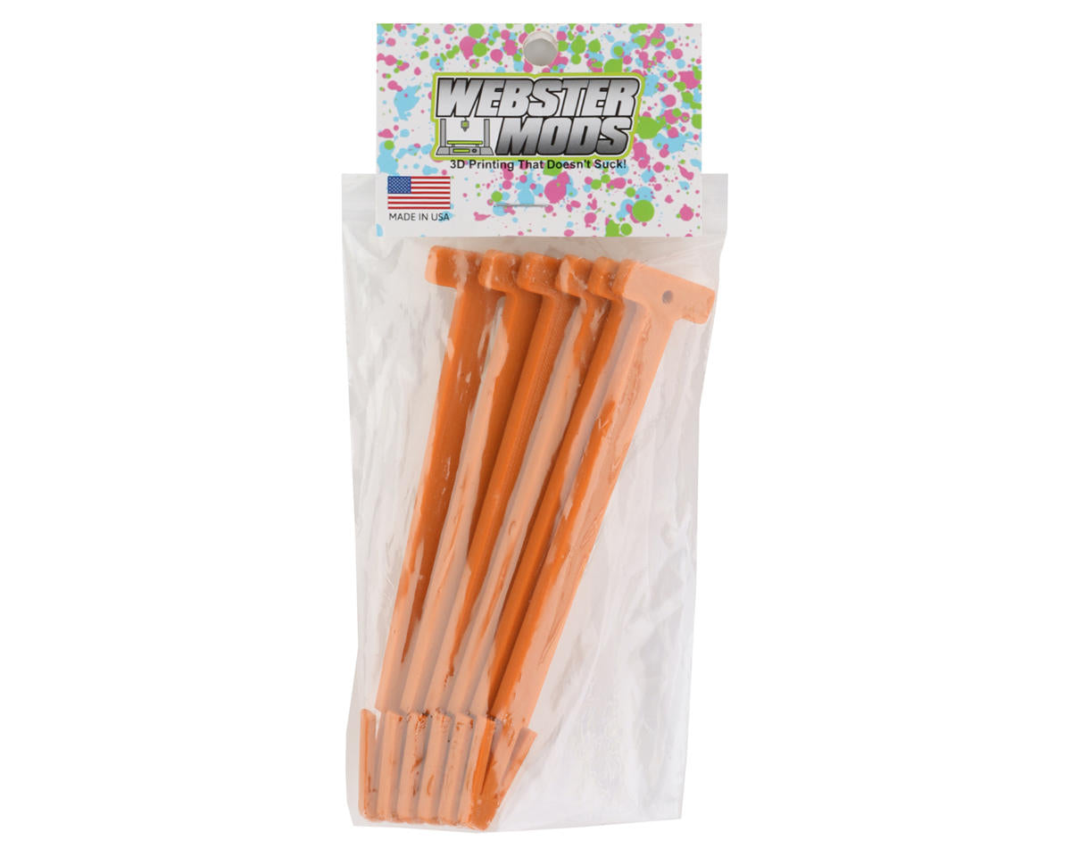 Webster Mods 1/8 Buggy Tire Stick (6) (Orange)