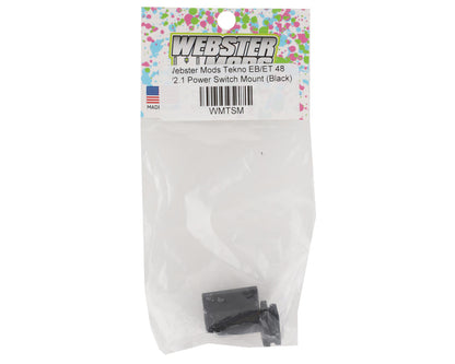 Webster Mods 1/8 Tekno Power Switch Mount (Black)