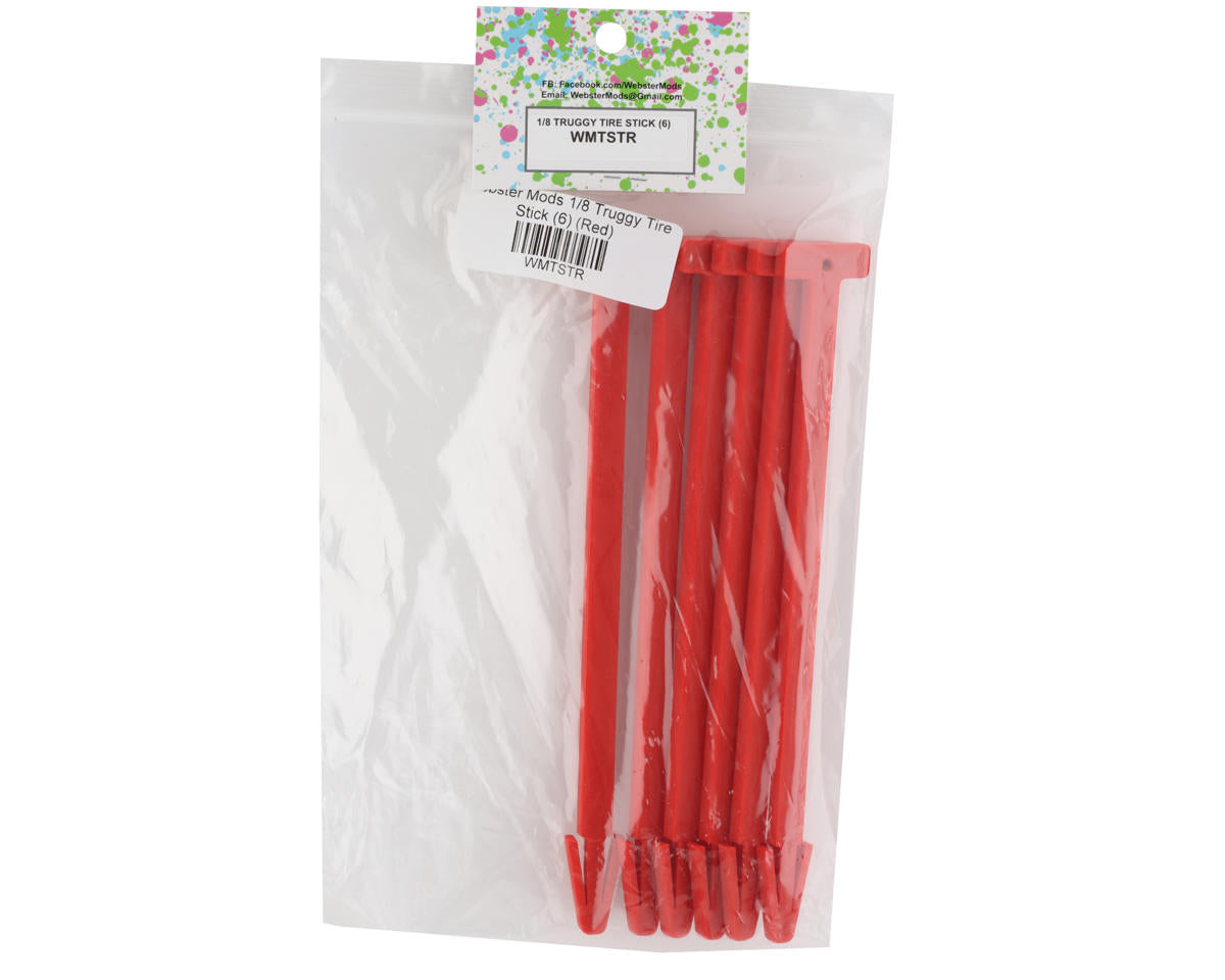 Webster Mods 1/8 Buggy/Truggy Tire Stick (6) (Red)