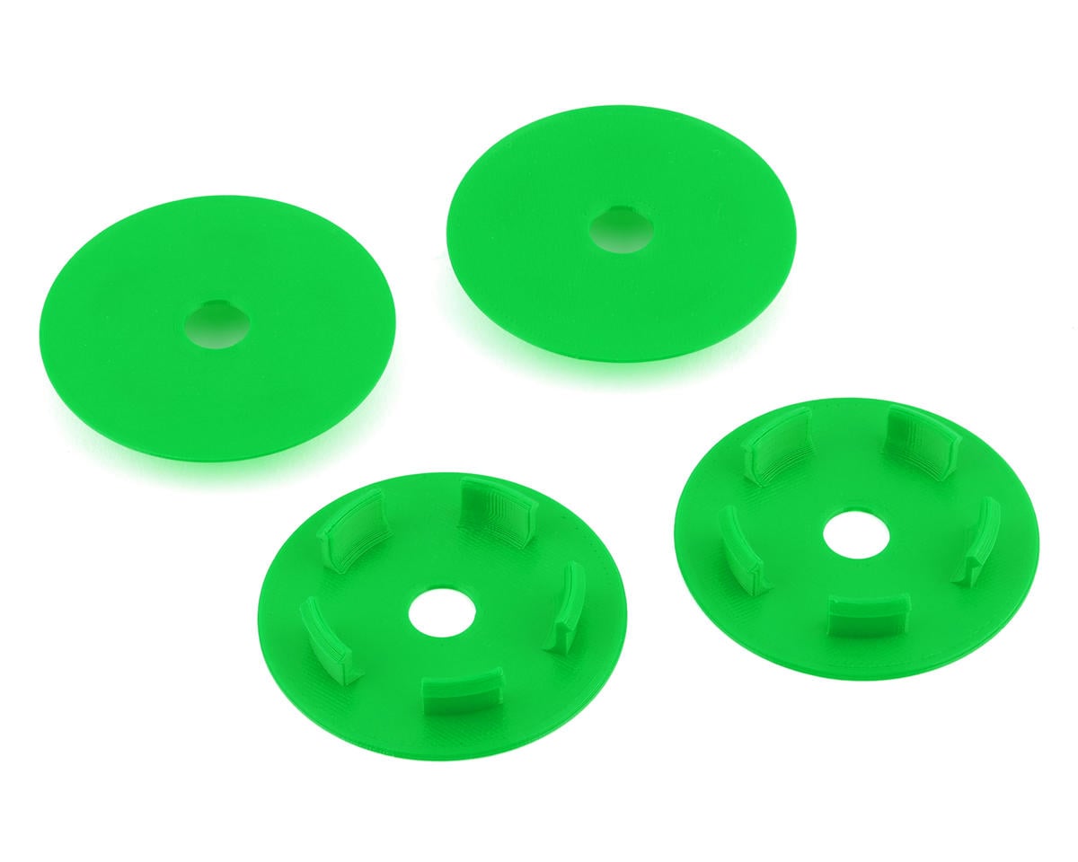 Webster Mods Solid Spoked Wheel Mud Plugs for Traxxas Slash (Green) (4)