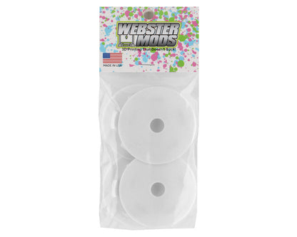 Webster Mods Solid Spoked Wheel Mud Plugs for Traxxas Slash (White) (4)