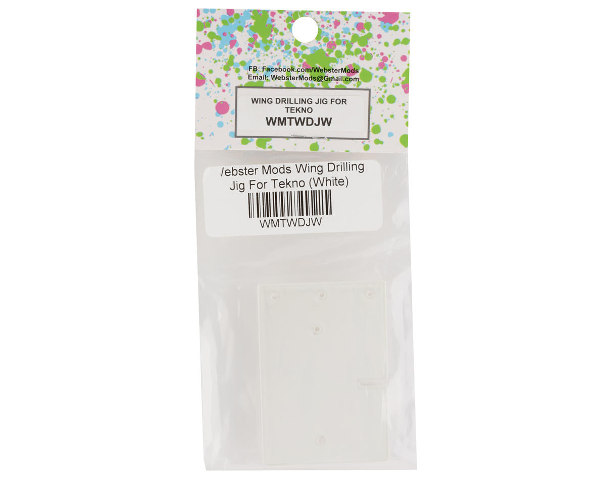 Webster Mods 1/8 Tekno Wing Drilling Jig (White)