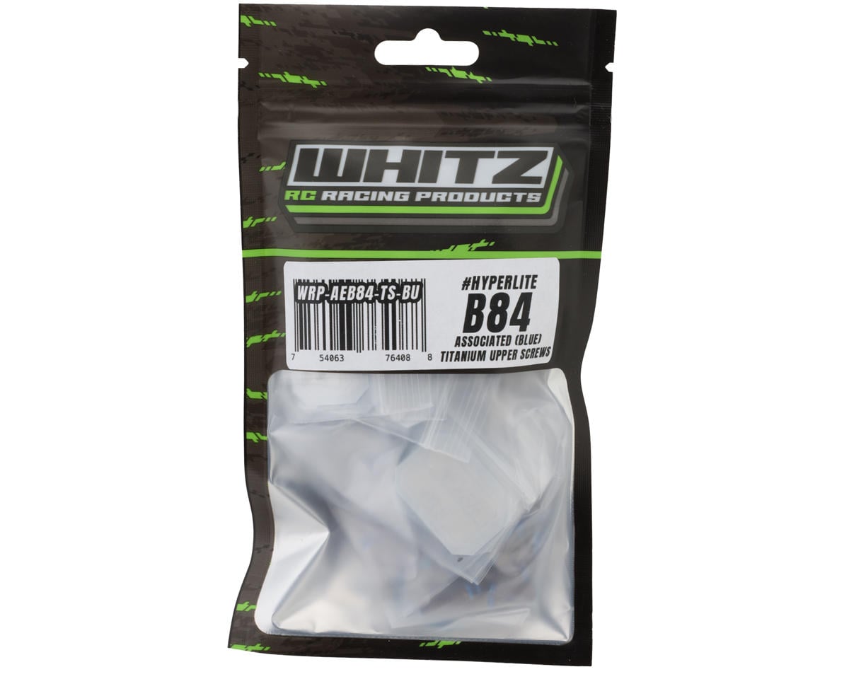 Whitz Racing Products Team Associated B84 HyperLite Titanium Upper Screws Kit