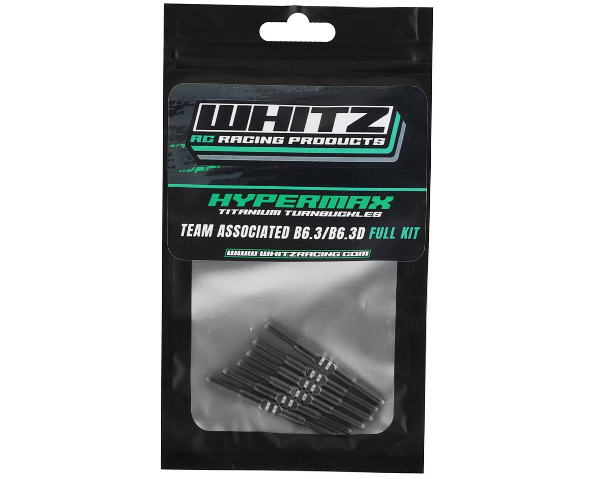 Whitz Racing Products HyperMax RC10B6.3/B6.3D 3.5mm Titanium Turnbuckle (Black)