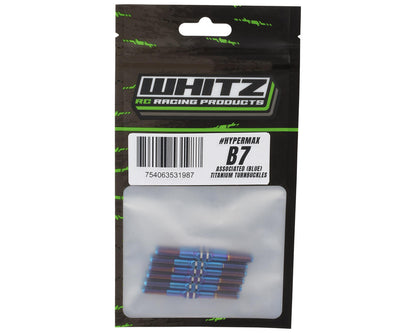 Whitz Racing Products HyperMax RC10B7/B7D 3.5mm Titanium Turnbuckles (Blue) (6)