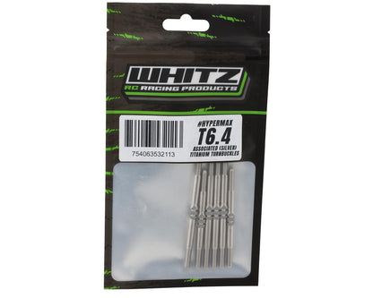 Whitz Racing Products HyperMax RC10T6.4 3.5mm Titanium Turnbuckles (Silver) (6)