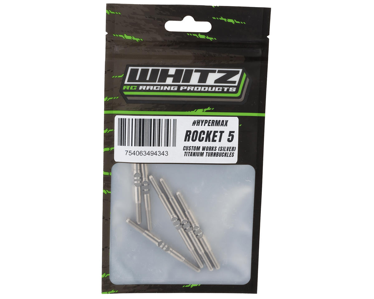 Whitz Racing Products Custom Works Rocket 5 HyperMax 3.5mm Titanium Turnbuckles