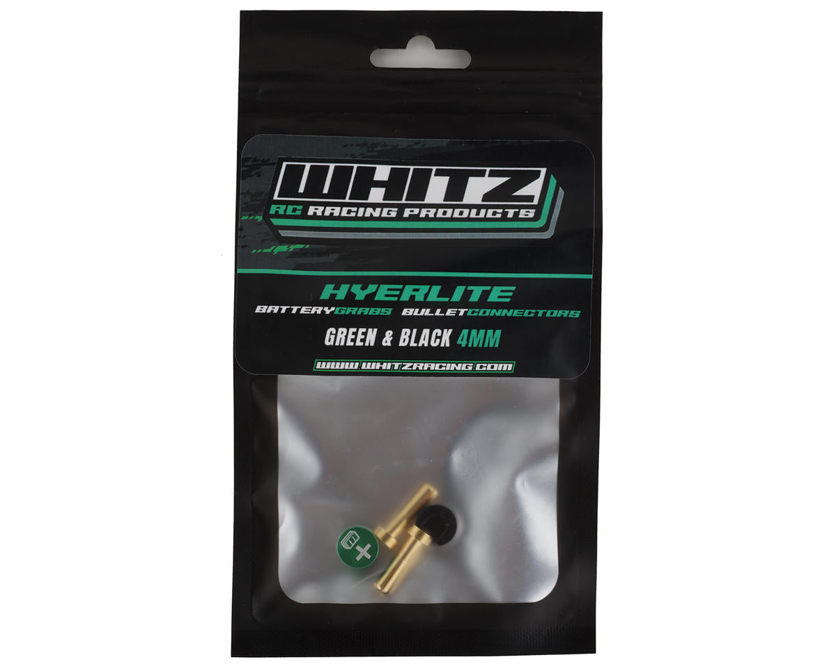 Whitz Racing Products Battery Grabs w/4mm Bullets (Green)
