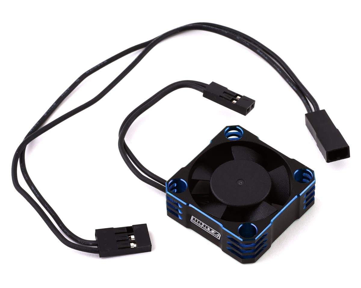 Whitz Racing Products 30mm HyperCool Aluminum Cooling Fan (Black/Blue)