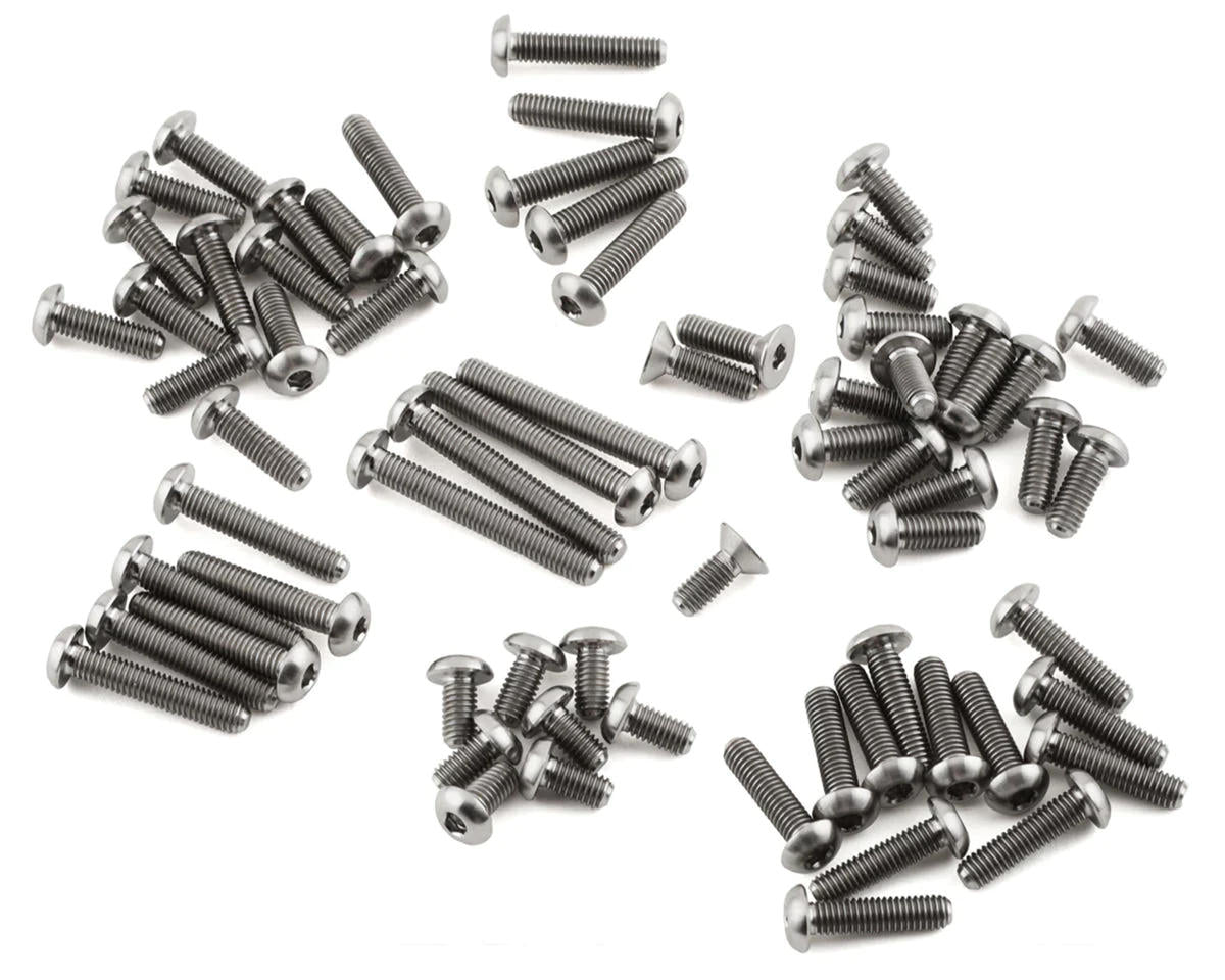 Whitz Racing Products HyperLite Cat L1 Titanium Upper Screw Kit (Silver)