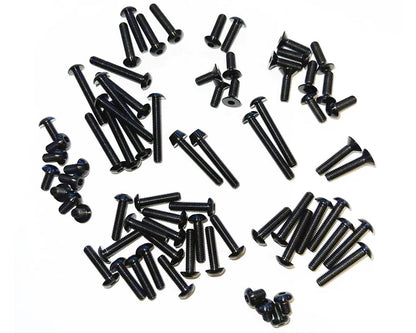 Whitz Racing Products HyperLite TLR 22X-4 Titanium Upper Screw Kit (Black)