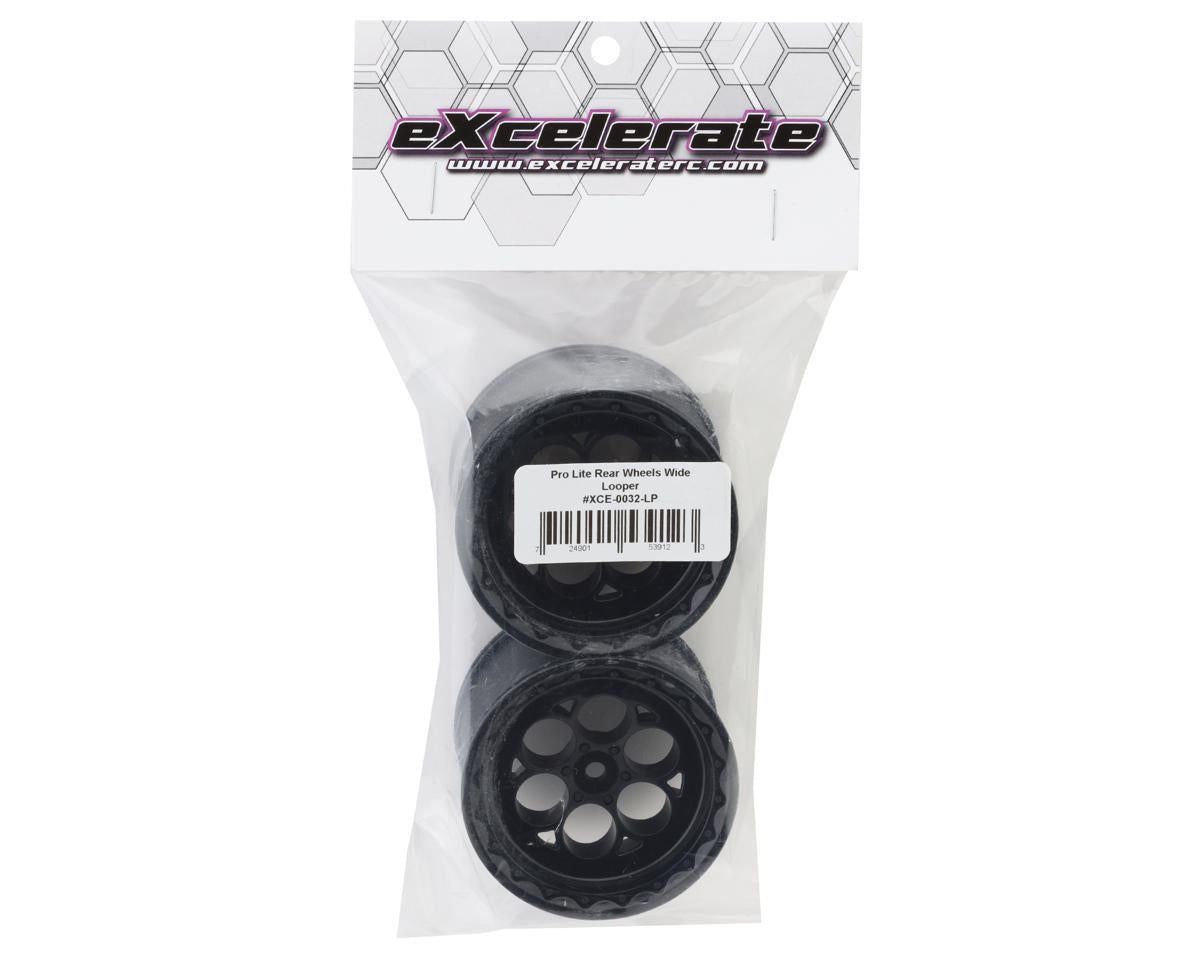 eXcelerate Looper Pro Lite Rear Wheels (Black) (Wide) (2)