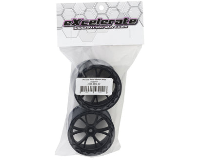eXcelerate Super V Pro Lite Rear Wheels (Black) (Wide) (2)