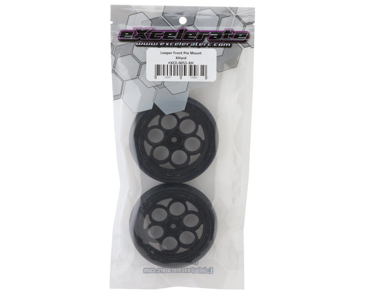 eXcelerate LP Pre-Mounted Front Tires w/Looper Wheels (2) (X-Hard)