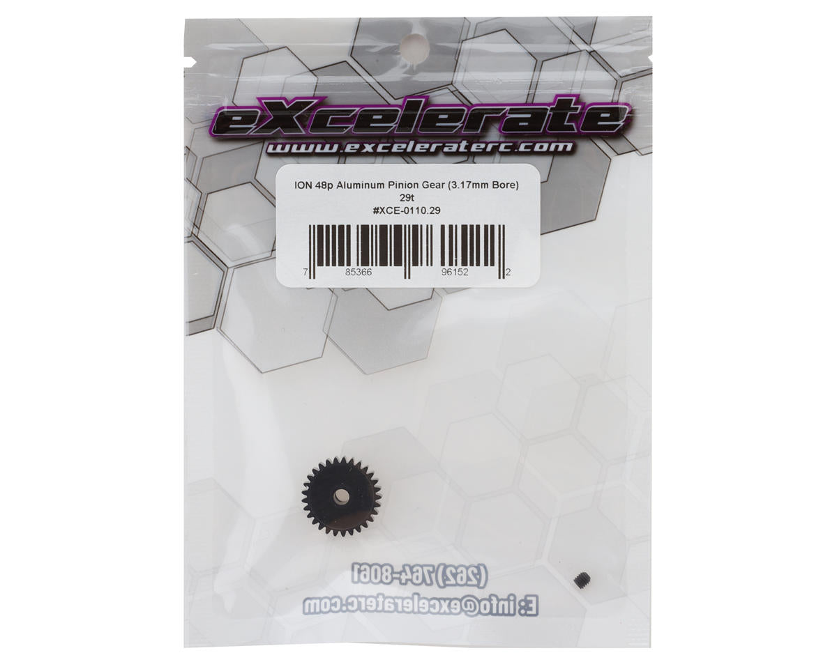 eXcelerate ION Aluminum 48p Pinion Gear (3.17mm Bore) (29T)