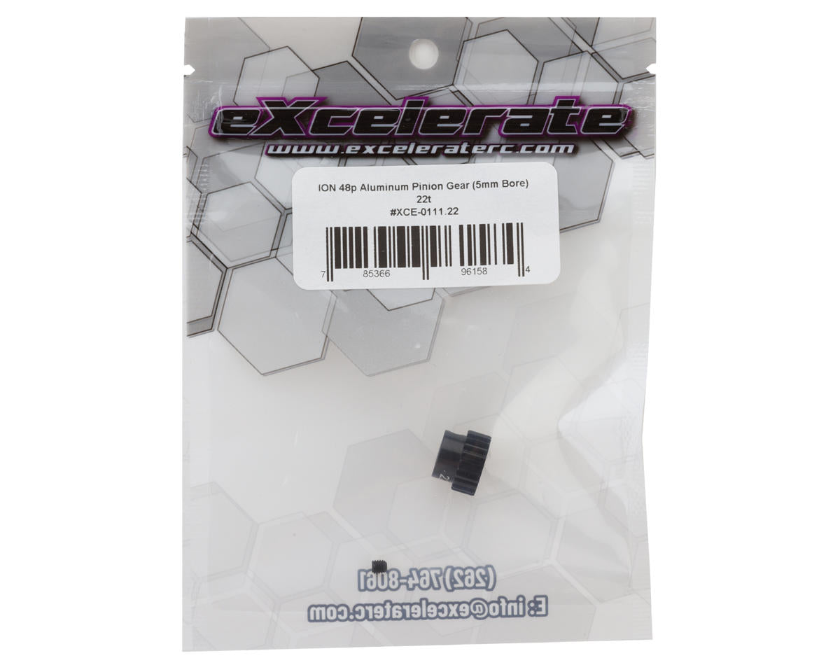eXcelerate ION Aluminum 48p Pinion Gear (5mm Bore) (22T)