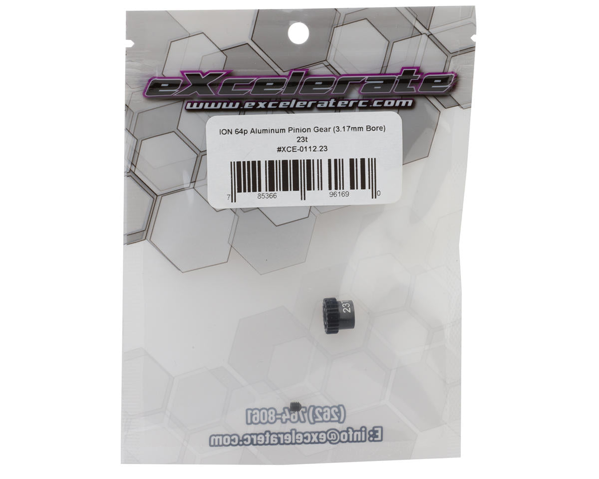 eXcelerate ION Aluminum 64p Pinion Gear (3.17mm Bore) (23T)
