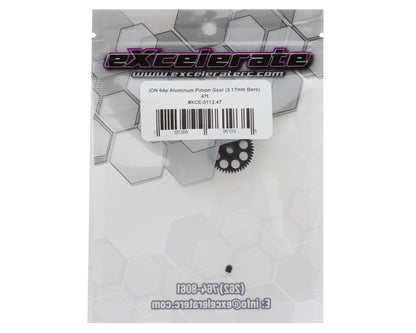 eXcelerate ION Aluminum 64p Pinion Gear (3.17mm Bore) (47T)