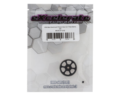 eXcelerate ION Aluminum 64p Pinion Gear (3.17mm Bore) (62T)