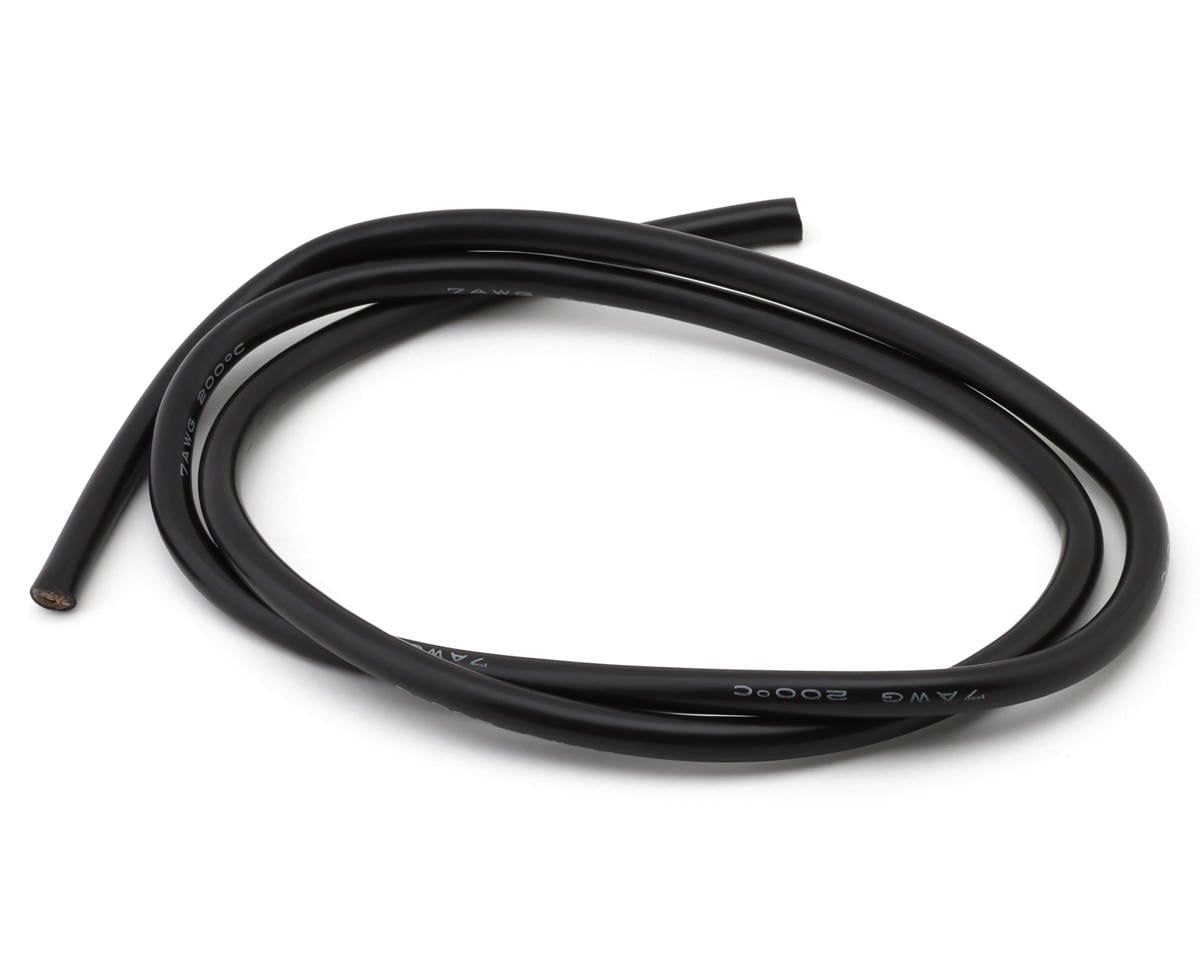 eXcelerate Silicone Wire (Black) (1 Meter) (7AWG)