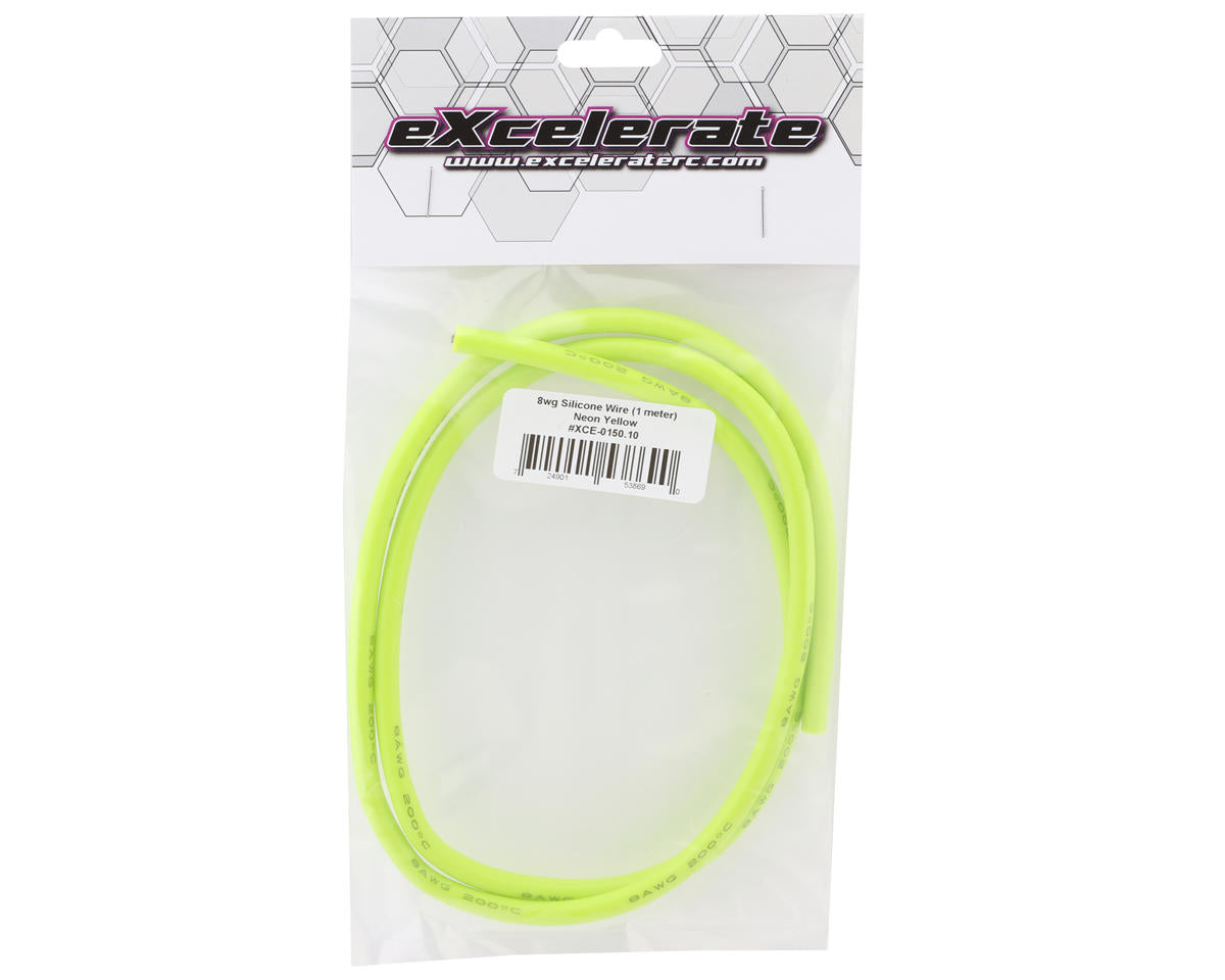 eXcelerate Silicone Wire (Neon Yellow) (1 Meter) (8AWG)