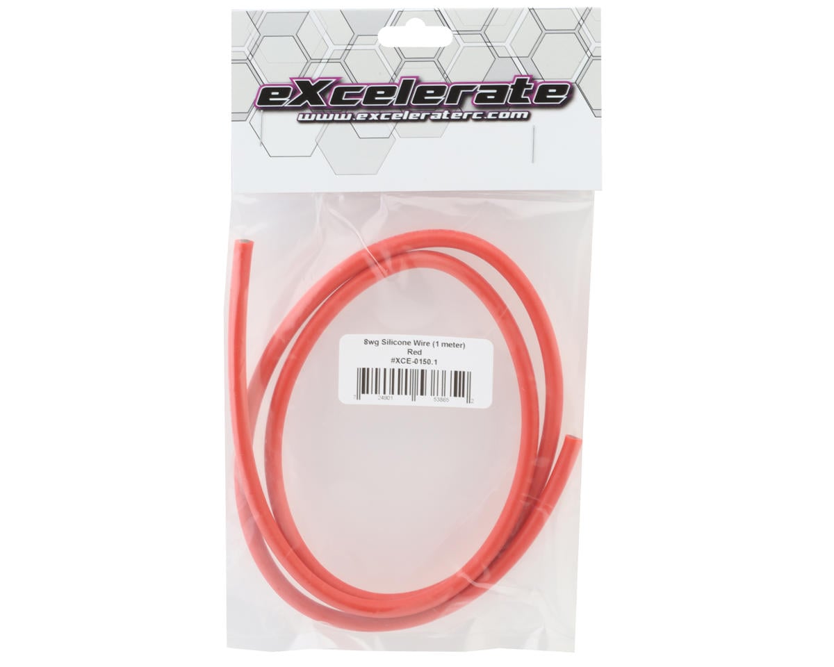 eXcelerate Silicone Wire (Red) (1 Meter) (8AWG)