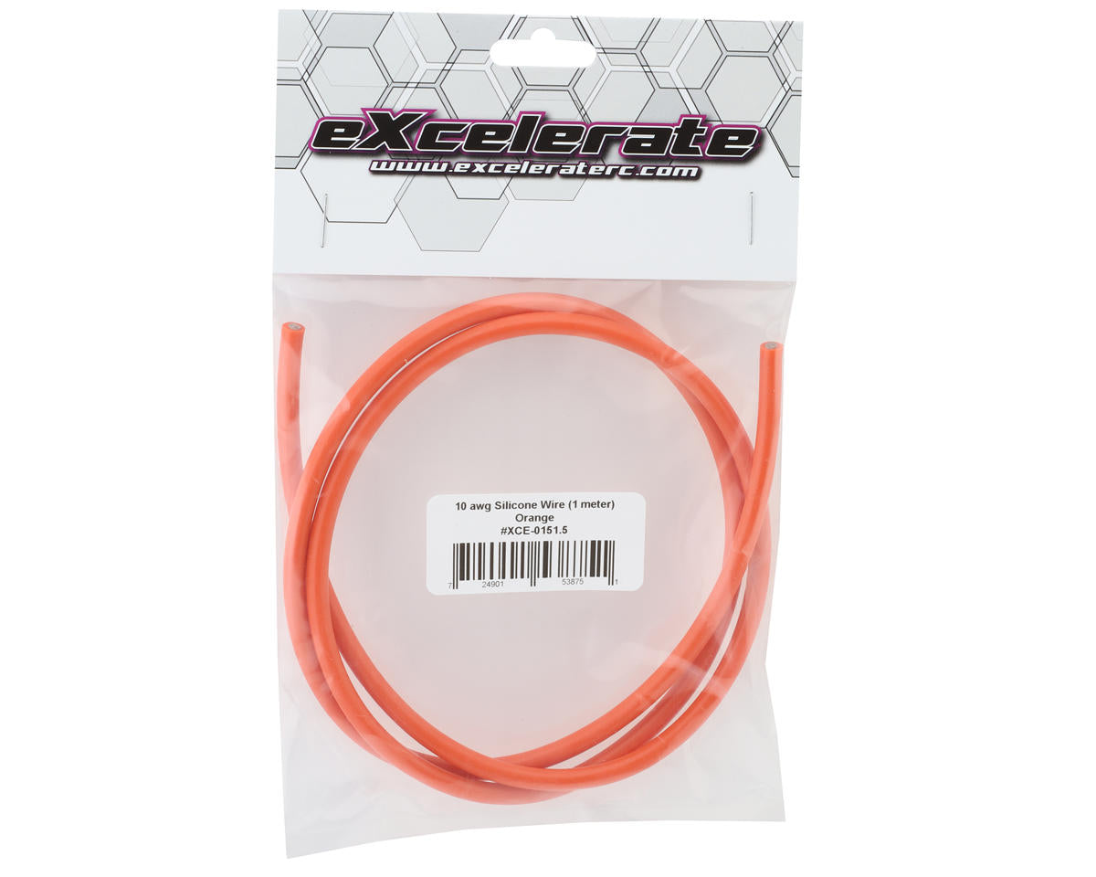 eXcelerate Silicone Wire (Orange) (1 Meter) (10AWG)