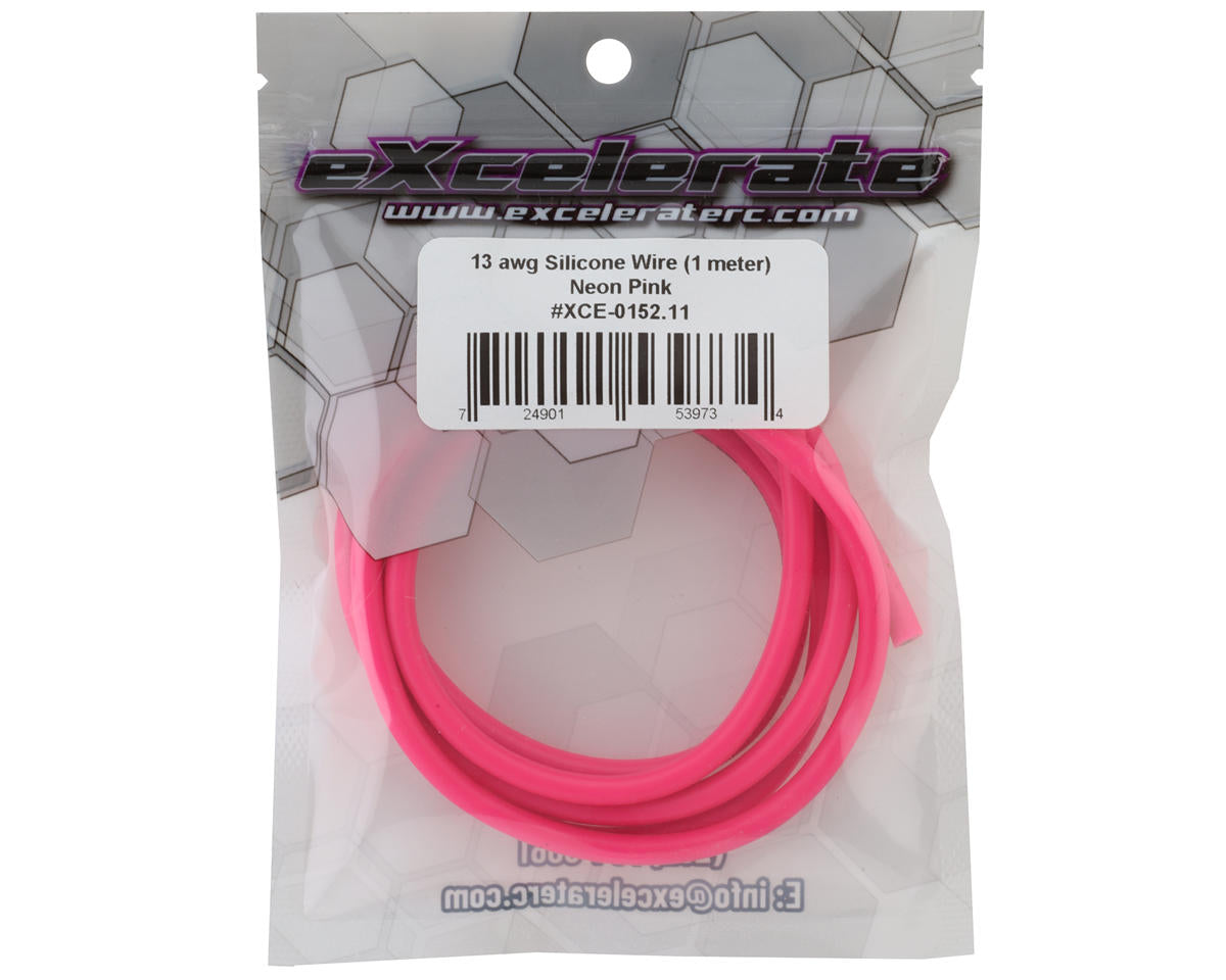eXcelerate Silicone Wire (Neon Pink) (1 Meter) (13AWG)