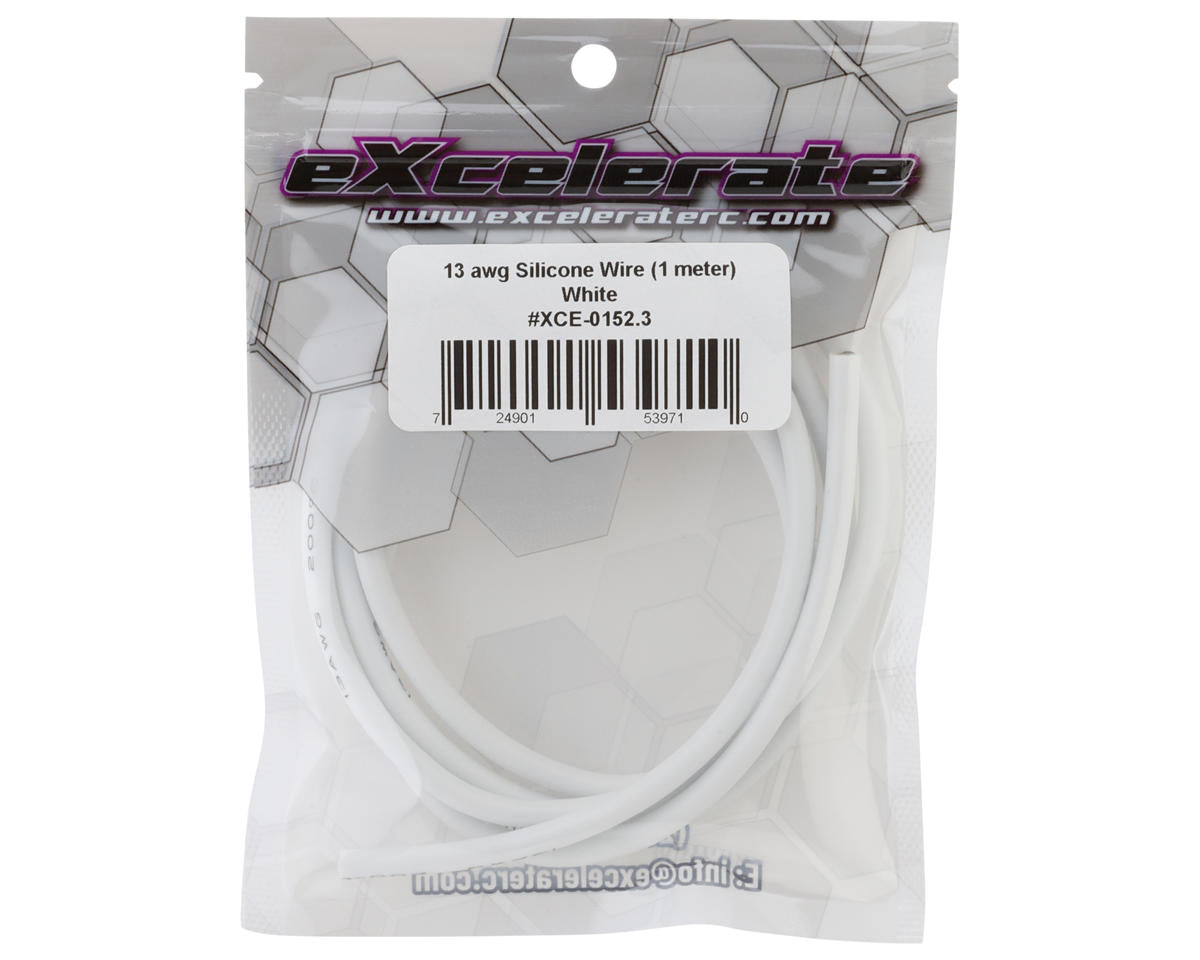 eXcelerate Silicone Wire (White) (1 Meter) (13AWG)