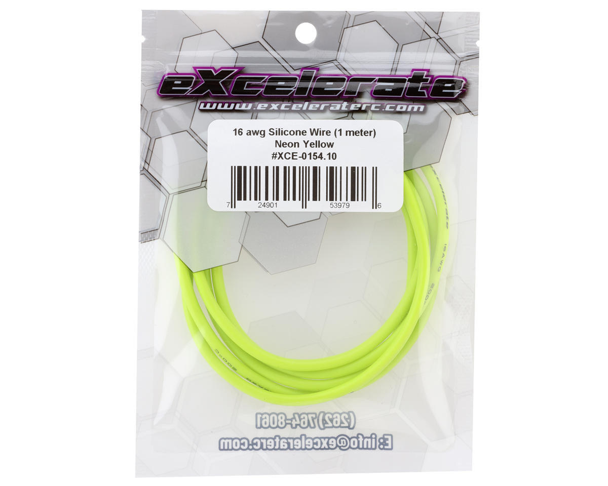 eXcelerate Silicone Wire (Neon Yellow) (1 Meter) (16AWG)