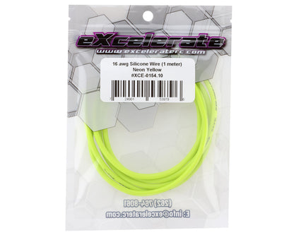 eXcelerate Silicone Wire (Neon Yellow) (1 Meter) (16AWG)