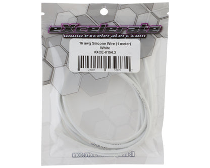 eXcelerate Silicone Wire (White) (1 Meter) (16AWG)