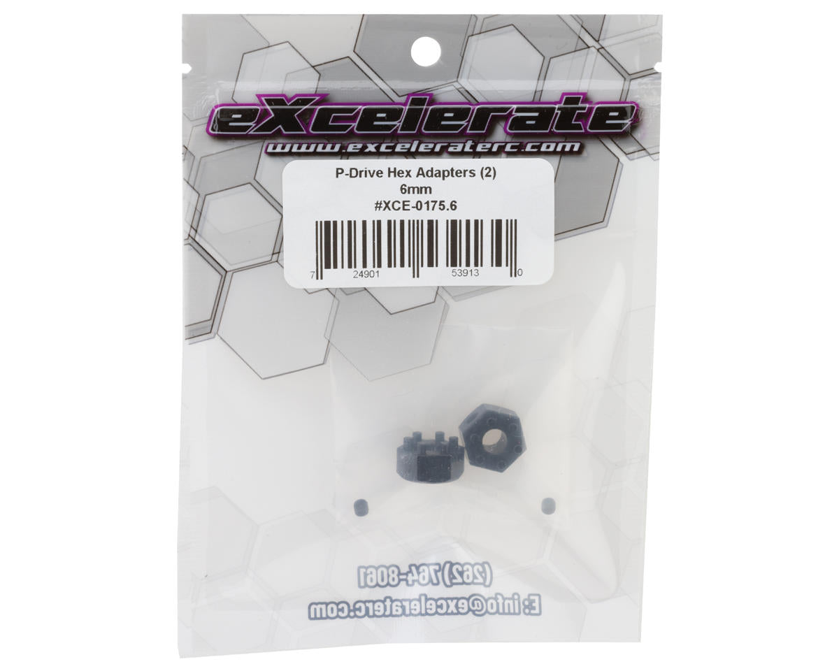 eXcelerate P-Drive Hex Adapters (2) (6mm)