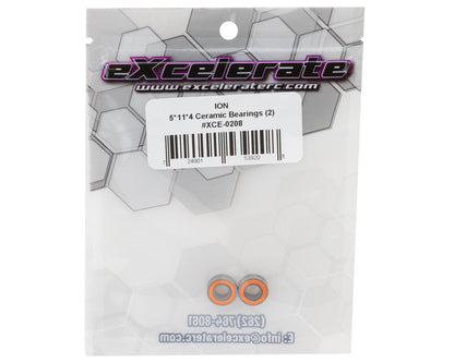eXcelerate 5x11x4mm ION Ceramic Ball Bearings (2)
