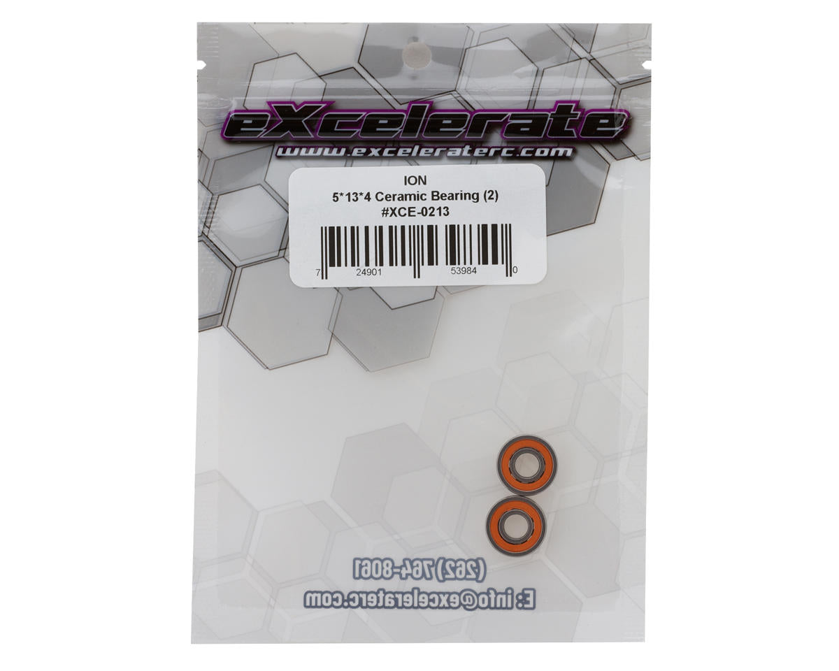 eXcelerate ION 5x13x4mm Ceramic Rubber Sealed Bearings (2)