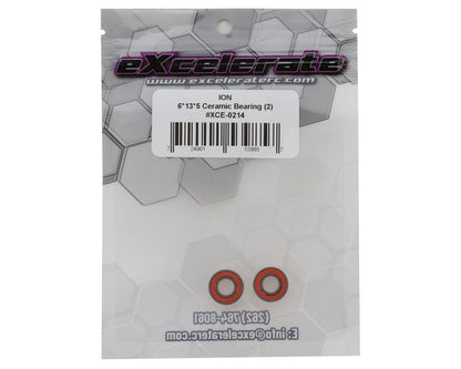 eXcelerate ION 6x13x5mm Ceramic Rubber Sealed Bearings (2)