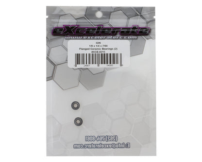 eXcelerate ION 1/8x1/4x7/64in Flanged Ceramic Bearings (2)