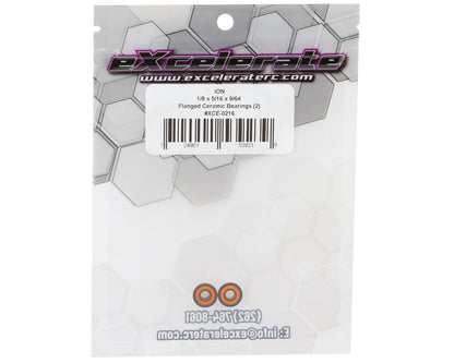 eXcelerate 1/8x5/16x9/64in ION Ceramic Flanged Ball Bearings (2)